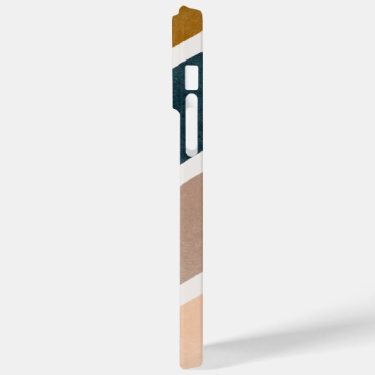 Schattige kleurrijke strepen Blauwgroen bruine aar Case-Mate iPhone Case (Achterkant / Links)