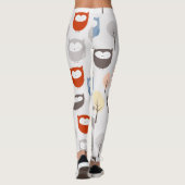 schattige kleurrijke uil leggings (Achterkant)