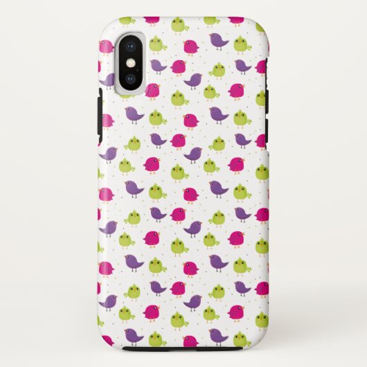 Schattige kleurrijke vogels Case-Mate iPhone case (Achterkant)