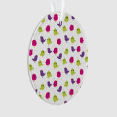 Schattige kleurrijke vogels ornament (voorkant)