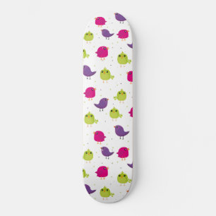 Schattige kleurrijke vogels   persoonlijk skateboard