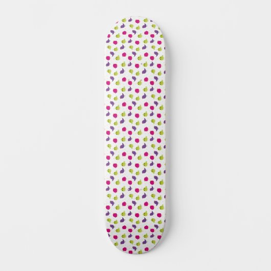 Schattige kleurrijke vogels persoonlijk skateboard (Voorkant)