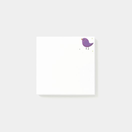 Schattige kleurrijke vogels post-it® notes (Voorkant)