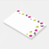 Schattige kleurrijke vogels post-it® notes (Schuin)