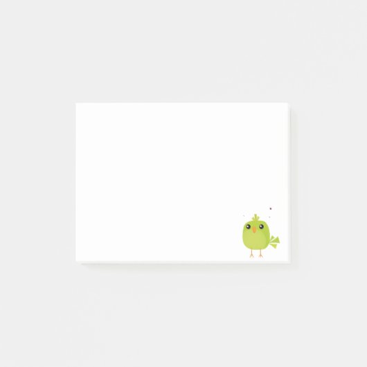 Schattige kleurrijke vogels post-it® notes (Voorkant)