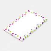 Schattige kleurrijke vogels post-it® notes (Schuin)