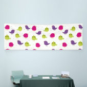 Schattige kleurrijke vogels spandoek (Beurs)