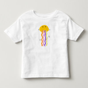Schattige Kleurrijke Wiegende Kwallen Fantasievoll Kinder Shirts