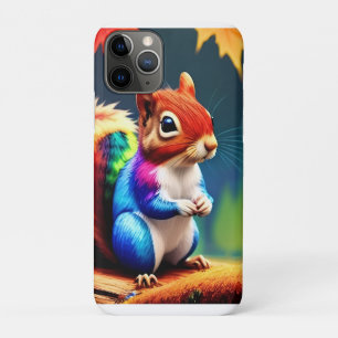 Schattige Kleurrijke Zittende Eekhoorn Case-Mate iPhone Case