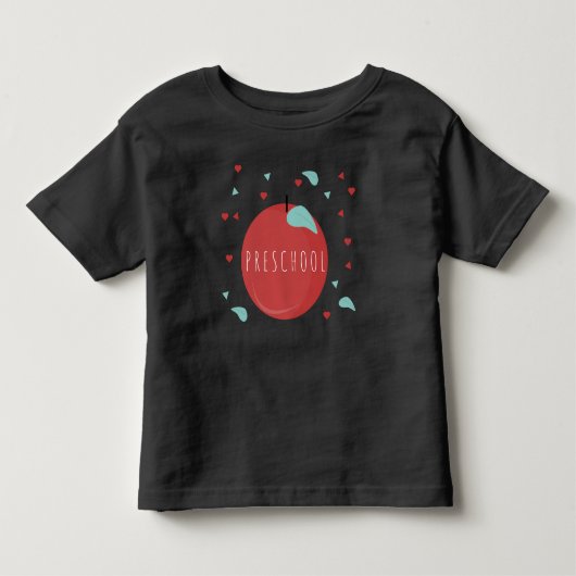 Schattige kleuterschool Terug naar school Appel Kinder Shirts (Voorkant)
