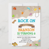 Schattige klimmen verjaardagsfeestje uitnodiging (Voorkant)