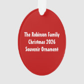 Schattige knipogen kerstman lijst ornament (achterkant)