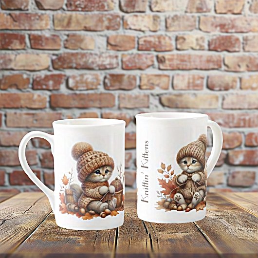 Schattige Knittin 'Kittens Bone China Mok
