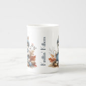 Schattige Knittin 'Kittens Bone China Mok (Voorkant)