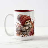 Schattige Knittin' Kittens Keramische Mok (Links)