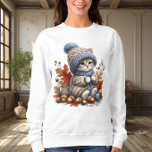 Schattige Knittin 'Kittens Vrouwen Sweatshirt