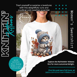 Schattige Knittin 'Kittens Vrouwen Sweatshirt