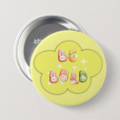 Schattige knop | Wees dapper Ronde Button 7,6 Cm (Voorkant /achterkant)