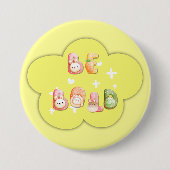 Schattige knop | Wees dapper Ronde Button 7,6 Cm (Voorkant)