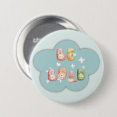 Schattige knop | Wees dapper Ronde Button 7,6 Cm (Voorkant /achterkant)