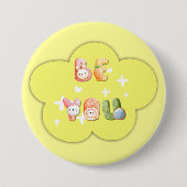 Schattige knop | Wees jezelf Ronde Button 7,6 Cm (Voorkant)