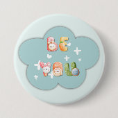 Schattige knop | Wees jezelf Ronde Button 7,6 Cm (Voorkant)