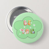 Schattige knop | Wees jezelf Ronde Button 7,6 Cm (Voorkant /achterkant)