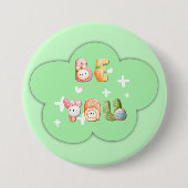 Schattige knop | Wees jezelf Ronde Button 7,6 Cm (Voorkant)