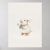  Schattige Knorretje met een Bloemenkwekerij Kunst Poster (Voorkant)