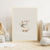  Schattige Knorretje met een Bloemenkwekerij Kunst Poster