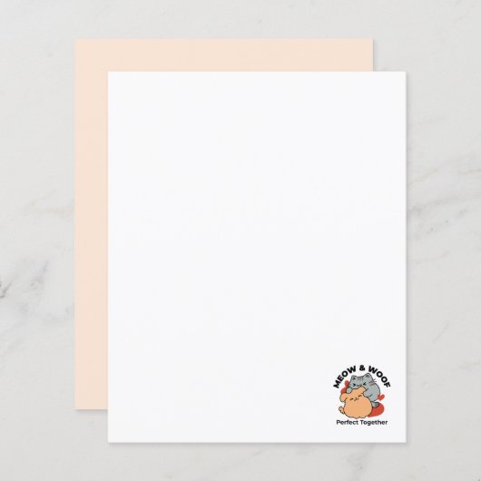 Schattige knuffel voor katten en honden - Meow & W (Voorkant / Achterkant)