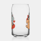 Schattige knuffel voor katten en honden - Meow & W Blikvorm Glas (Links)