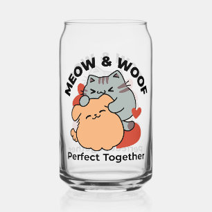 Schattige knuffel voor katten en honden - Meow & W Blikvorm Glas