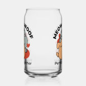 Schattige knuffel voor katten en honden - Meow & W Blikvorm Glas (Links)