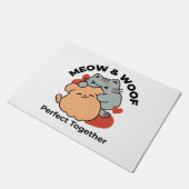 Schattige knuffel voor katten en honden - Meow & W Deurmat (Schuin)