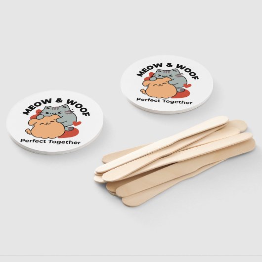 Schattige knuffel voor katten en honden - Meow & W Handwaaier (Niet-gemonteerd)