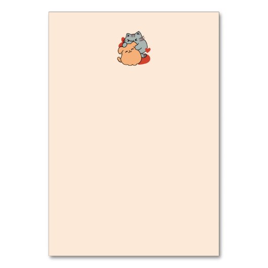 Schattige knuffel voor katten en honden - Meow & W Kaart (Achterkant)