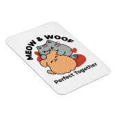 Schattige knuffel voor katten en honden - Meow & W Magneet (Rechterzijde)