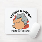 Schattige knuffel voor katten en honden - Meow & W Muismat (Met muis)