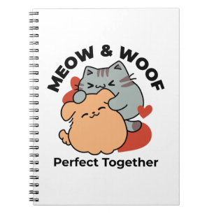 Schattige knuffel voor katten en honden - Meow & W Notitieboek