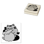 Schattige knuffel voor katten en honden - Meow & W Rubberstempel (Gestempeld)
