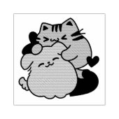 Schattige knuffel voor katten en honden - Meow & W Rubberstempel (Afrduk)