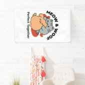 Schattige knuffel voor katten en honden - Meow & W Spandoek (Insitu)