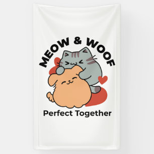 Schattige knuffel voor katten en honden - Meow & W Spandoek