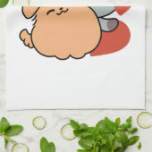 Schattige knuffel voor katten en honden - Meow & W Theedoek (Gevouwen)