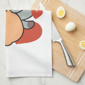 Schattige knuffel voor katten en honden - Meow & W Theedoek (Quarter Fold)