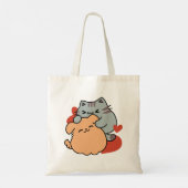 Schattige knuffel voor katten en honden - Meow & W Tote Bag (Achterkant)