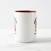 Schattige knuffel voor katten en honden - Meow & W Tweekleurige Koffiemok (Center)