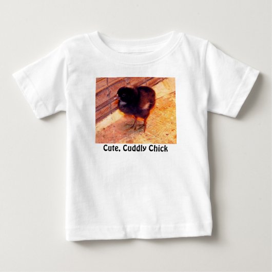 Schattige, Knuffelend Kuiken shirt (2) (Voorkant)