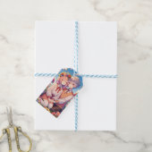 Schattige knuffelig anime koppel grillig romantisc cadeaulabel (Met Touw)